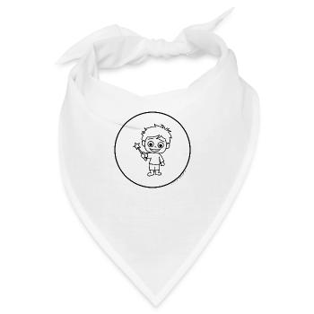 Little Phiri mit Zauberstab - Bandana - Weiß - Vorne