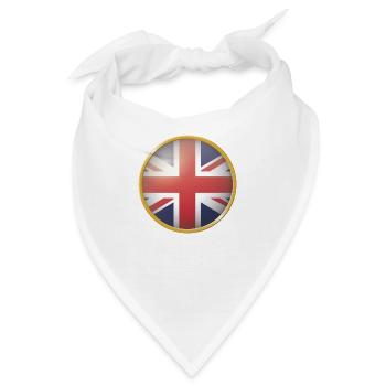 Großbritannien Emblem - Bandana - Weiß - Vorne