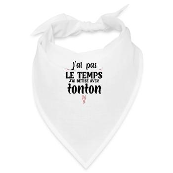 Ich albern mit Onkel - Bandana - Weiß - Vorne