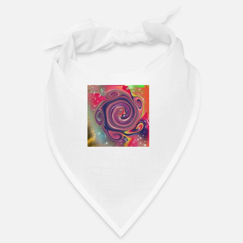Abstract patterns with different colors - Bandana - white