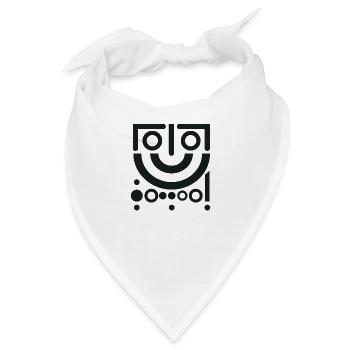 Design "Cheerful Twist" - Bandana - Weiß - Vorne