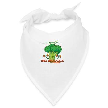 Lifting Brokkoli - Sei kein Lauch - Bandana - Weiß - Vorne