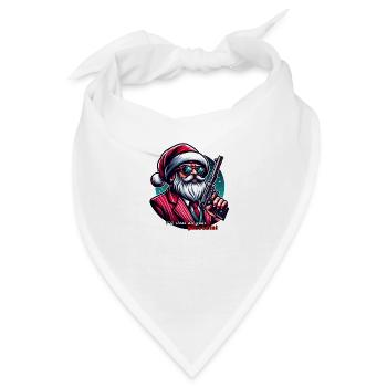 Mafia Weihnachtsmann,Ich klau deine Geschenke - Bandana - Weiß - Vorne