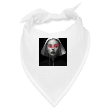 Techno Nun - Rave Design - Bandana - Weiß - Vorne