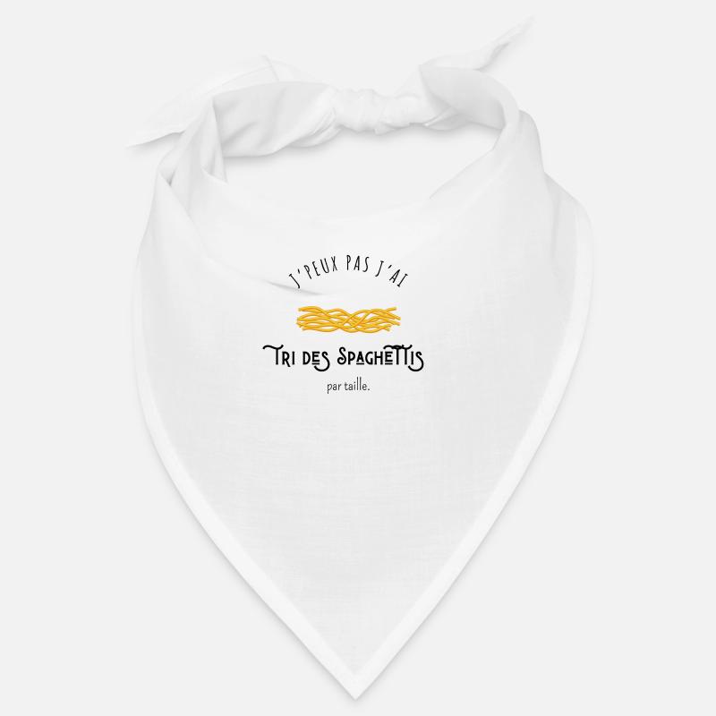 I can't I sorted spaghetti by size Bandana