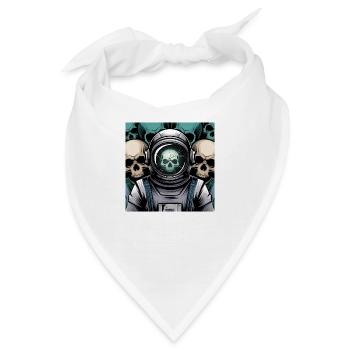 Psychedelischer Raum - Bandana - Weiß - Vorne