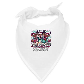 Weihnachten Rentier Weihnachtsfeier lustig - Bandana - Weiß - Vorne