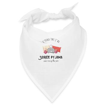Ich kann nicht mit meinem Toaster übernachten - Bandana - Weiß - Vorne
