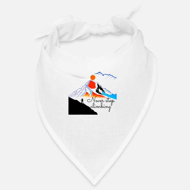 Never stop climbing zip 2 Bandana