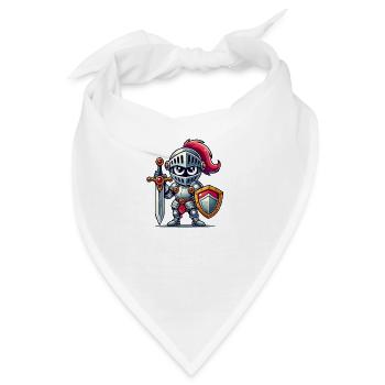 Ritter Comic - Bandana - Weiß - Vorne