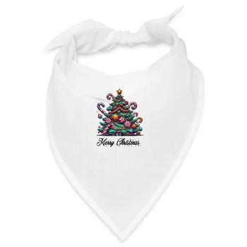 Tannenbaum Weihnachten - Bandana - Weiß - Vorne