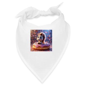 Zuckerwölkchen super süß - Bandana - Weiß - Vorne