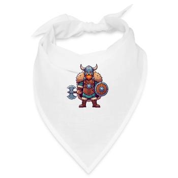 Wikinger Comic - Bandana - Weiß - Vorne