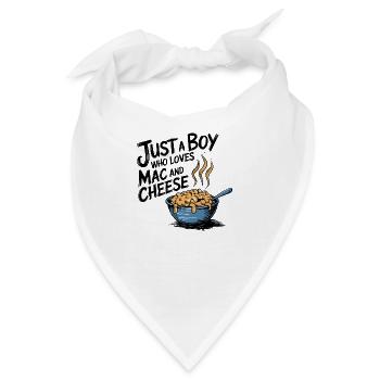 Liebe für Mac 'n' Cheese - Bandana - Weiß - Vorne