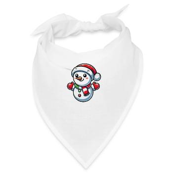 Schneemann - Bandana - Weiß - Vorne
