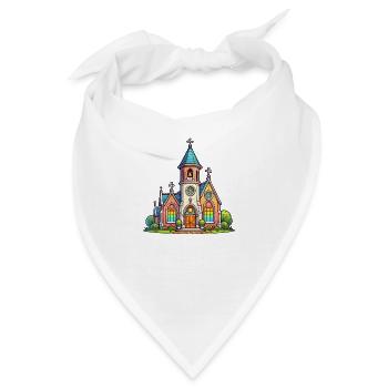 Kirche - Bandana - Weiß - Vorne
