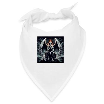 Gefallener Engel in Träumerei - Bandana - Weiß - Vorne