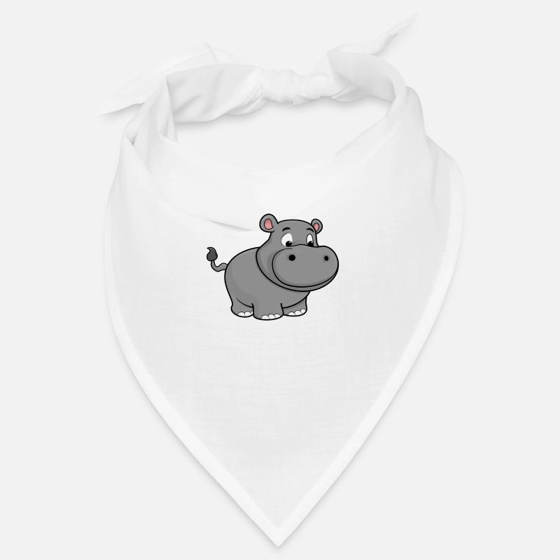 Glückliches Nilpferd Bandana