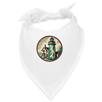 Efeu Leuchtturm - Bandana - Weiß - Vorne