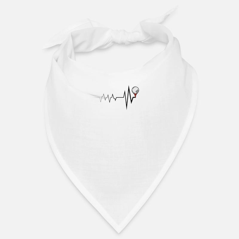 Golf Heartbeat Golf Golf Geschenkidee Bandana