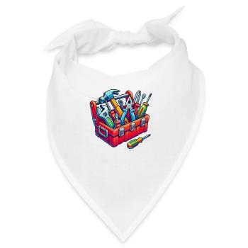 Werkzeug Werkzeugkasten - Bandana - Weiß - Vorne