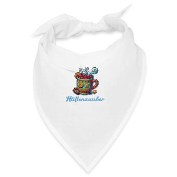 glühwein weihnachten hüttenzauber - Bandana - Weiß - Vorne