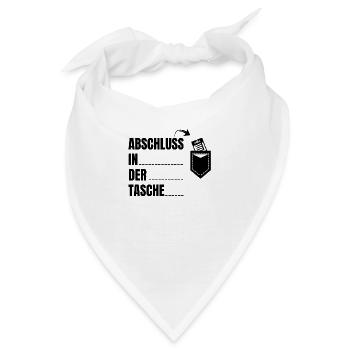 Abschluss in der Tasche Schulabschluss - Bandana - Weiß - Vorne