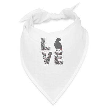 Afrikanischer Graupapagei - Bandana - Weiß - Vorne