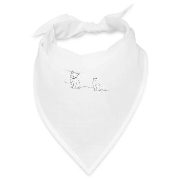 Hund&Katze Oneline - Bandana - Weiß - Vorne