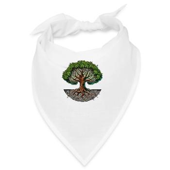 baum des lebens - Bandana - Weiß - Vorne