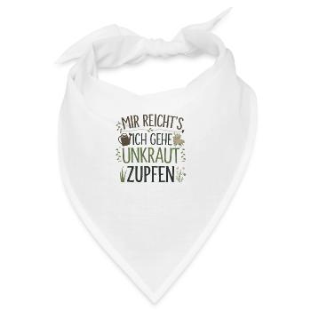 Garten Unkraut zupfen - Bandana - Weiß - Vorne