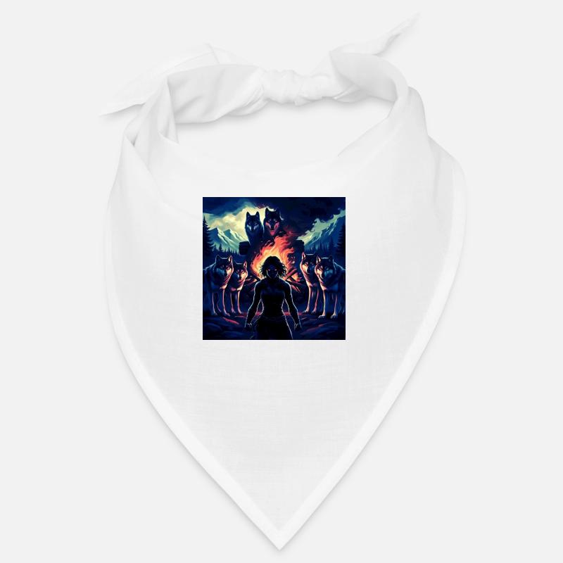 Urzeitlicher Krieger - Bandana - Weiß