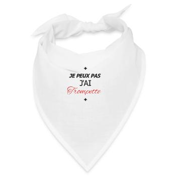 Ich kann nicht, ich habe einen Trompeter, Trompeter - Bandana - Weiß - Vorne