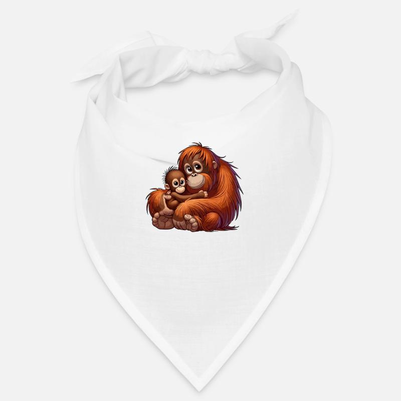 Mère orang-outan avec enfant Bandana
