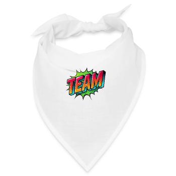 team - Bandana - Weiß - Vorne