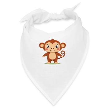 Affen-mäßig cool! - Bandana - Weiß - Vorne