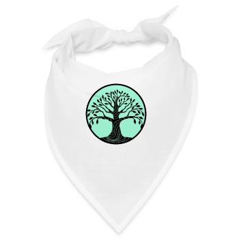baum des lebens - Bandana - Weiß - Vorne