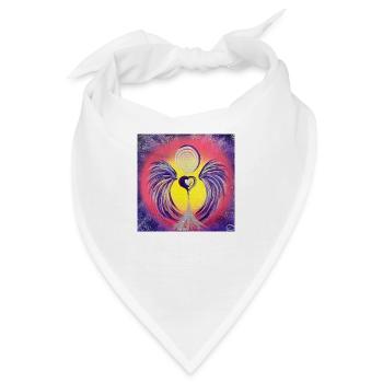 Herzengel Zellleuchten - Bandana - Weiß - Vorne