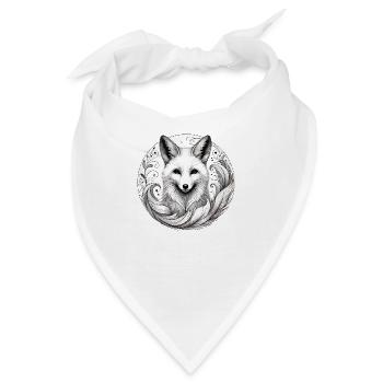 Friedlicher Fuchs - Bandana - Weiß - Vorne