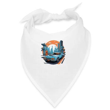 Retro Future - Bandana - Weiß - Vorne