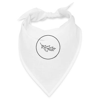 Herbst-Blatt - Bandana - Weiß - Vorne
