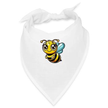 biene cartoon comic - Bandana - Weiß - Vorne