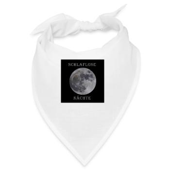 Schlaflose Nächte - Bandana - Weiß - Vorne