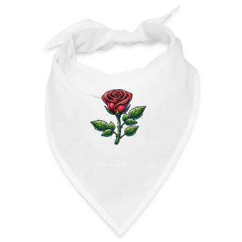 rose - Bandana - Weiß - Vorne
