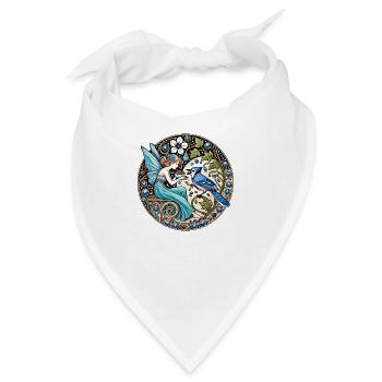 Blauhäher Fee - Bandana - Weiß - Vorne