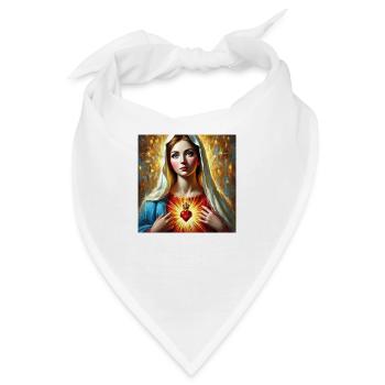 Stechpalme Maria Maria Madonna Mariana Jungfrau Maria Heilig - Bandana - Weiß - Vorne