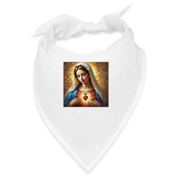 Stechpalme Maria Maria Madonna Mariana Jungfrau Maria Heilig - Bandana - Weiß - Vorne