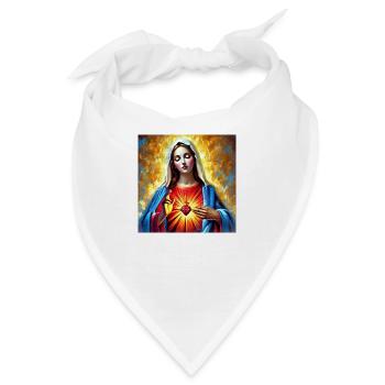 Stechpalme Maria Maria Madonna Mariana Jungfrau Maria Heilig - Bandana - Weiß - Vorne