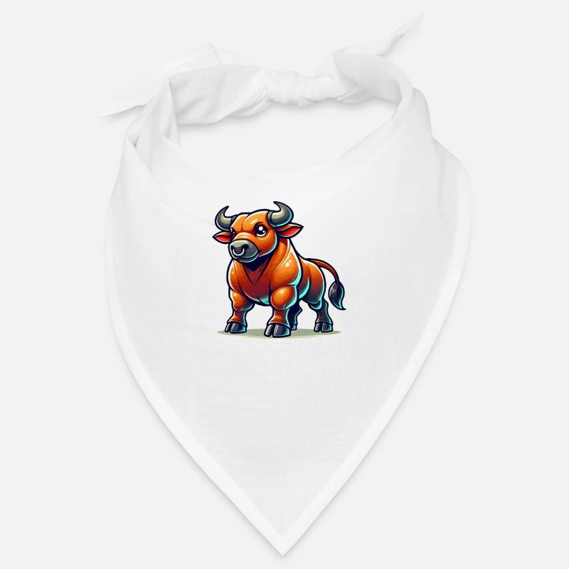 stier comic - Bandana - Weiß