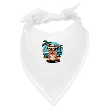 Beachy Quokka Vibes - Bandana - Weiß - Vorne
